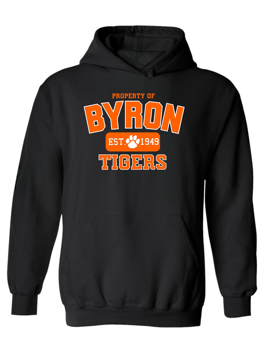 PROPERTY OF BYRON TIGERS EST 1949 MERCH - ADULT SIZES
