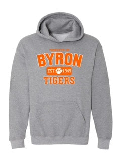 PROPERTY OF BYRON TIGERS EST 1949 MERCH - ADULT SIZES