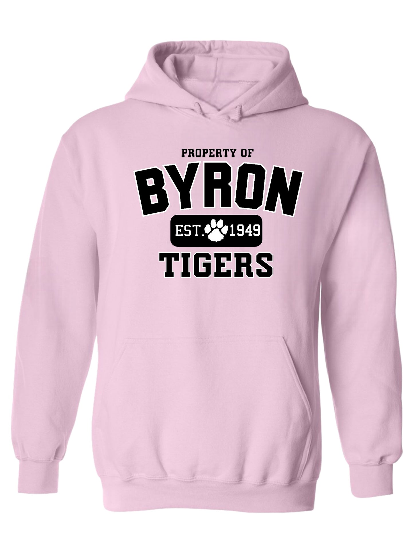 PROPERTY OF BYRON TIGERS EST 1949 MERCH - ADULT SIZES