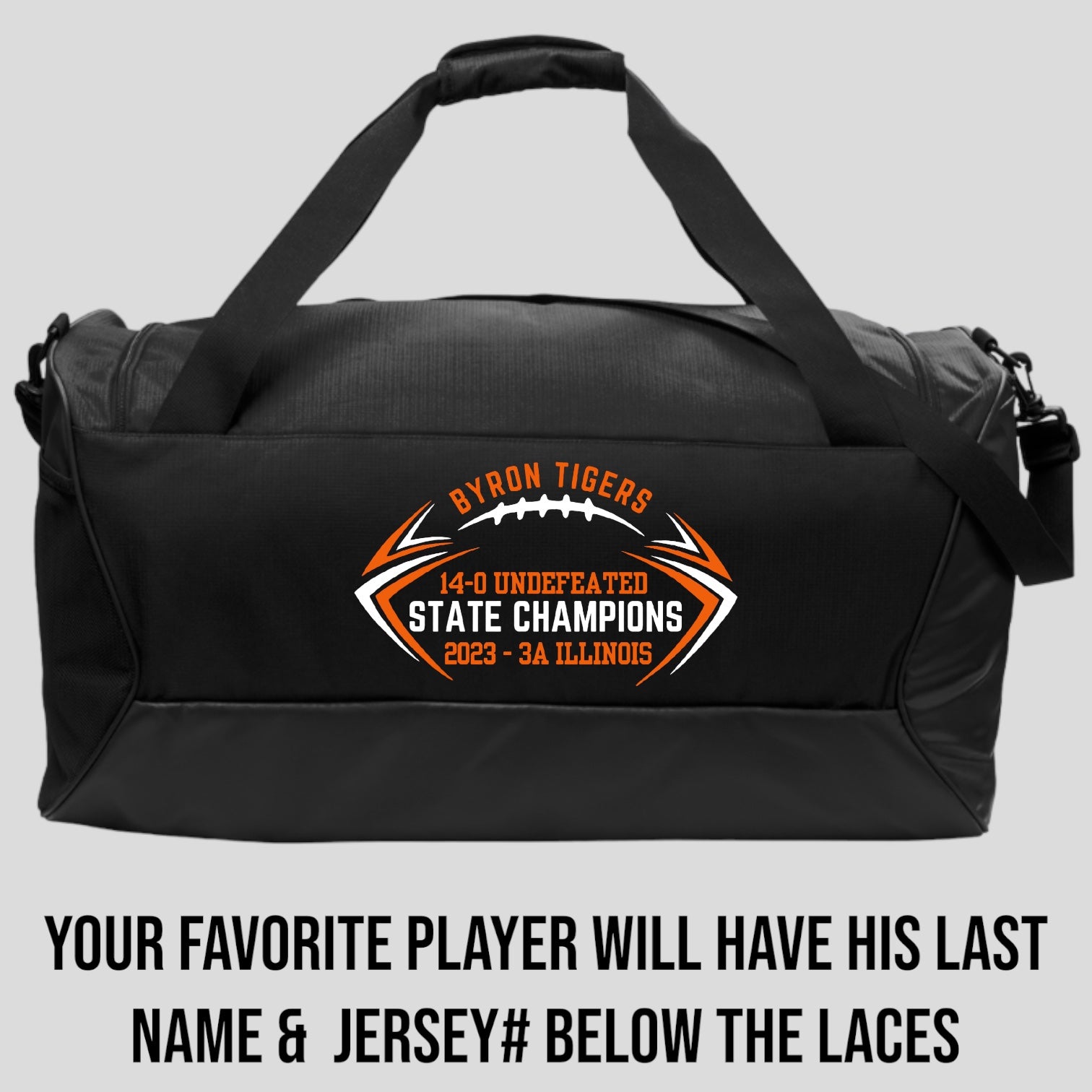 BYRON FOOTBALL CHAMPS - NIKE LARGE DUFFEL BAG WITH CUSTOM EMBROIDERY - DEADLINE IS SUNDAY, 1/14/2024